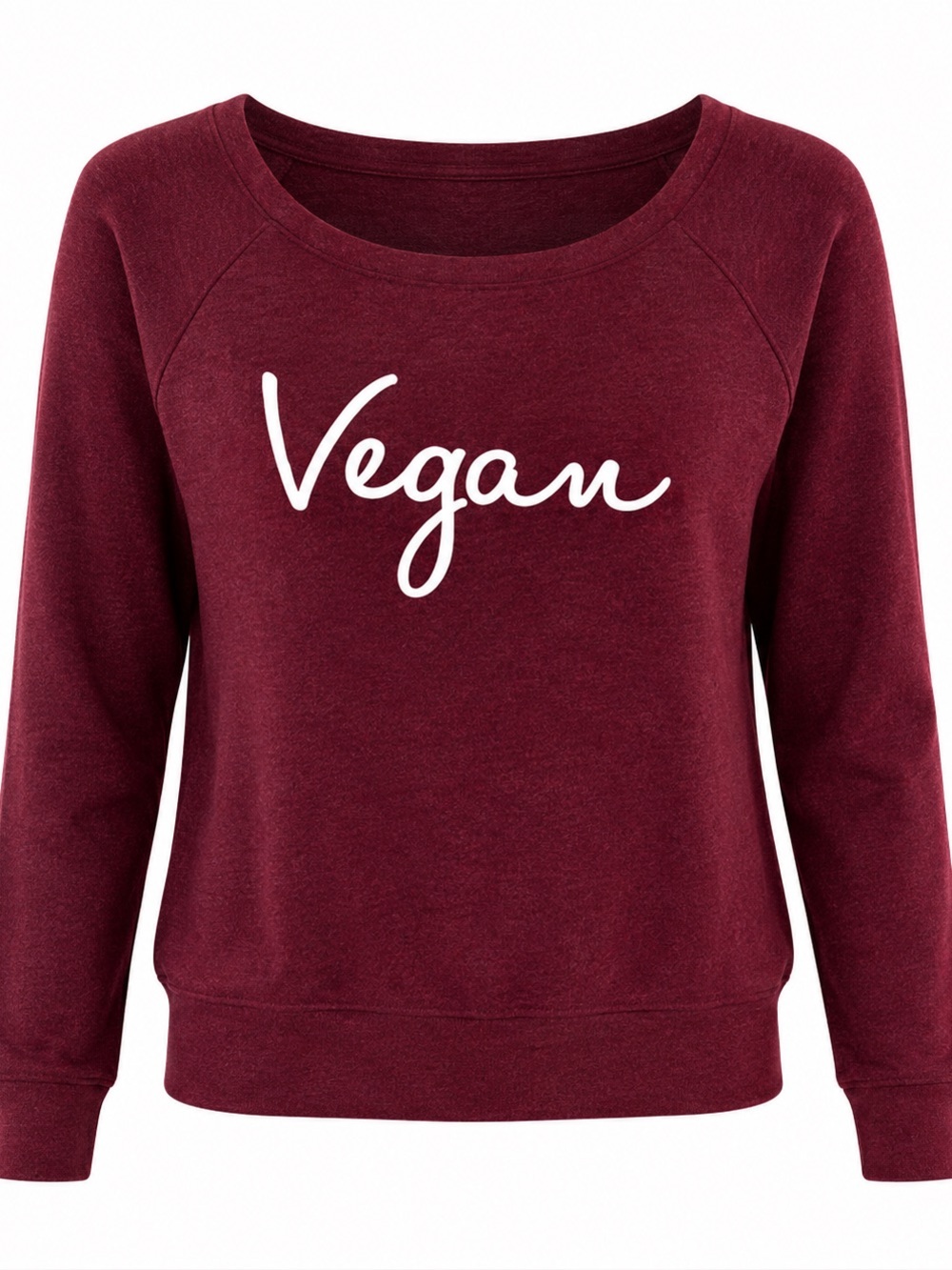 Bella+Canvas Womens Vegan Burgundy Sweatshirt Size S
